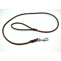 Kožené okrúhle vodítko 6mm / 120 cm hnedé